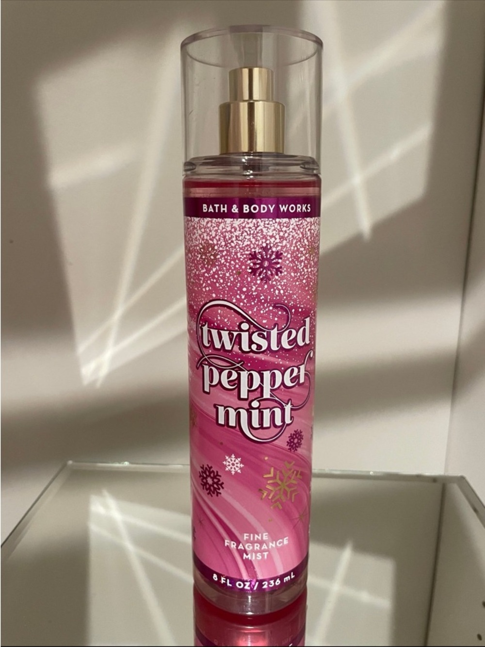 Bath & Body Works Twisted Peppermint Fine Fragrance Mist - Pink